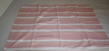 Piccolo Bambino Elephant Baby Girls Thin Receiving Blanket Pink White Striped