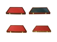 Wood Display Case 24 x 18 x 2" with Glass Top Cedar, Cherry, Oak, Walnut