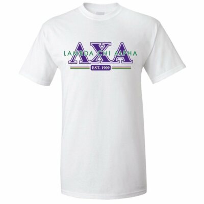 Lambda Chi Alpha Standard T-Shirt - Established 1909 - FREE SHIPPING