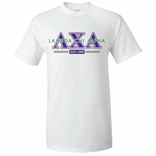 Lambda Chi Alpha Standard T-Shirt - Established 1909 - FREE SHIPPING