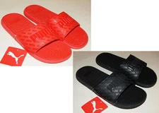 Puma Cool Cat Bold Graphic Men's Slides Red or Black All Over Print Most Sizes