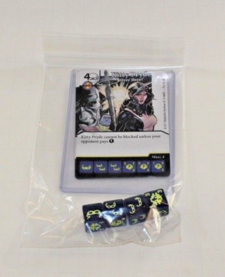 Marvel Dice Masters X-MEN First Class KITTY PRYDE RARE Uncommon Set CUR + 4 dice