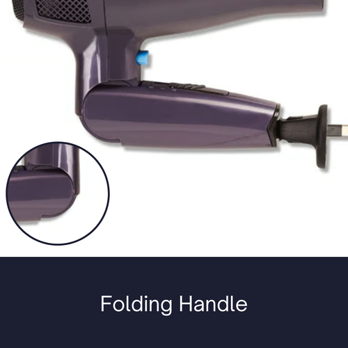 VS Sassoon Hair Dryer with Retractable Cord Foldable Handle Grip Ionic Ceramic - Picture 3 of 13