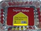 5x LARGE DISPOSABLE RECTANGULAR ALUMINIUM FOIL ROASTING CATERING DISH 43x32x77cm