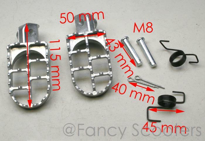 Aluminium Foot Pegs FOR HONDA,YAMAHA,KAWASKI PIT OR DIRT BIKES | eBay