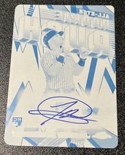 Jasson Dominguez 2024 Topps Chrome All Etch 1/1 Auto Cyan Printing Plate RC