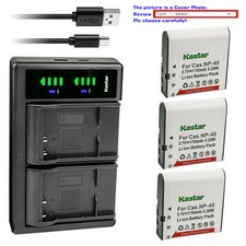 Kastar Battery LTD2 USB Charger for Casio NP-40 CNP40 Casio PRO EX-Z700 Camera