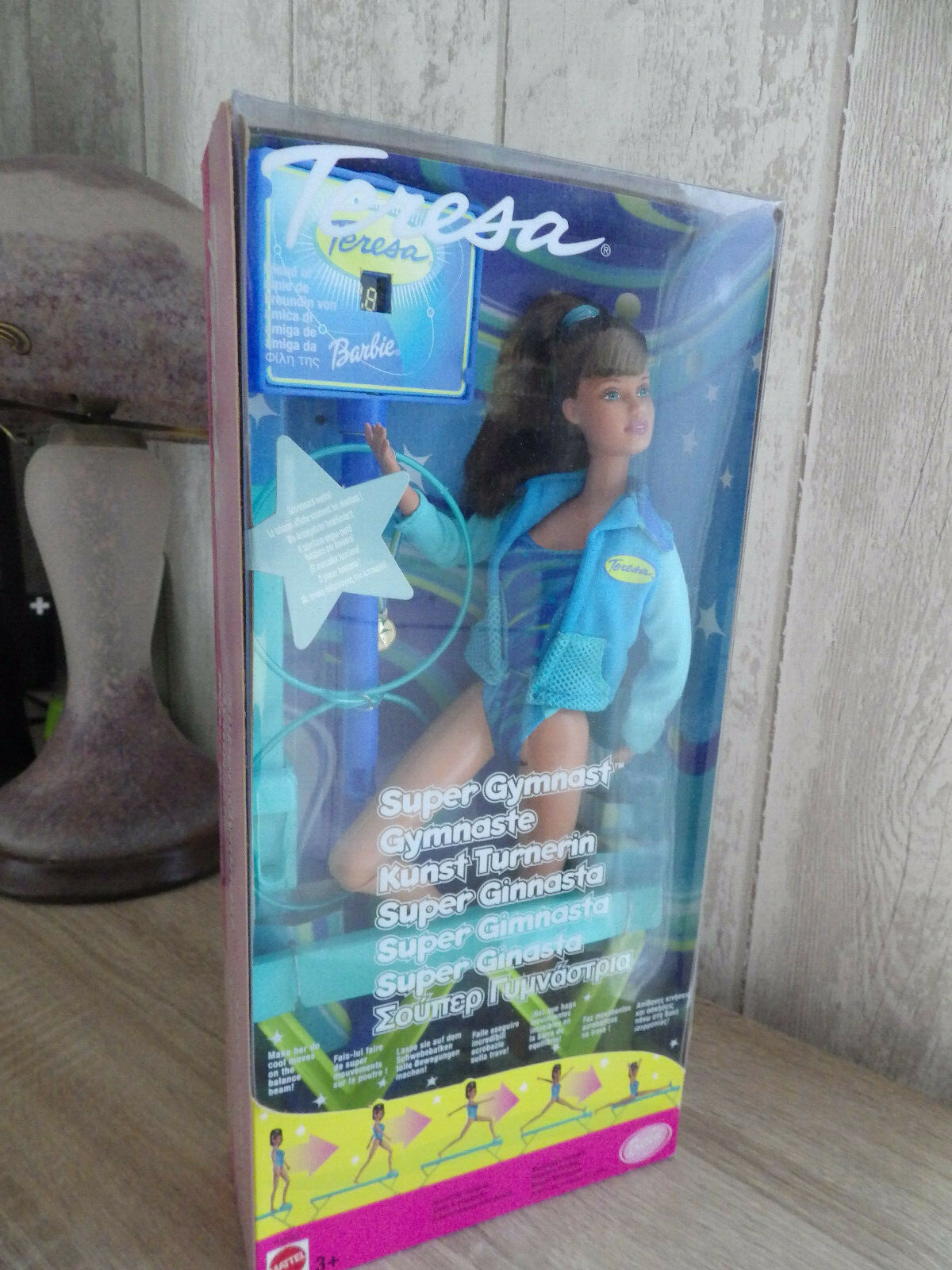 Barbie Teresa Mattel Super Gymnaste 2001 boite d'origine scellée de valeur