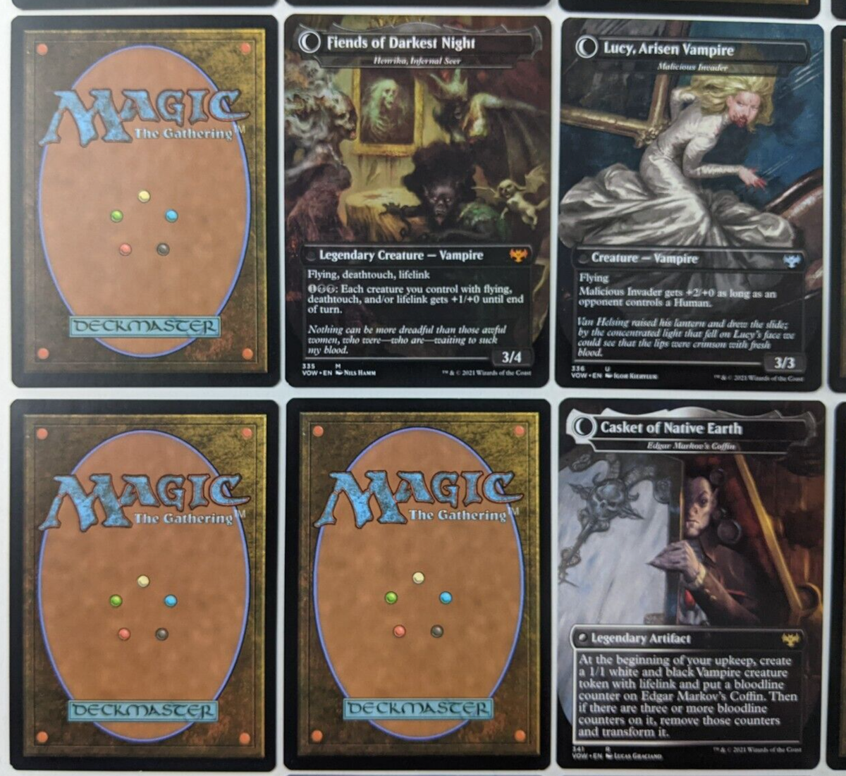 Dracula MTG Complete Set 18 Card Magic the Gathering Innistrad Crimson Vow  Art | eBay