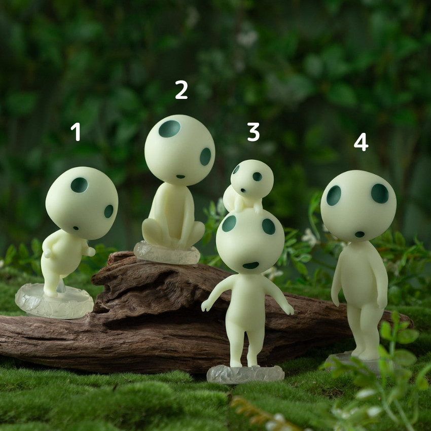 Princesa Mononoke Kodama Figura Kodama 4varies Ornamento Studio Ghibli