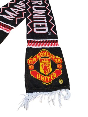 Vintage MANCHESTER UNITED Football Skarf Soccer Scarf Official