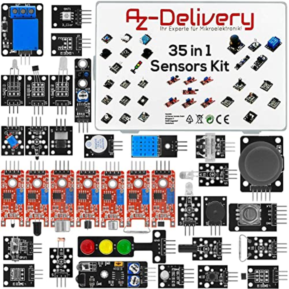AZDelivery 35 in 1 Sensori di moduli kit accessori compatibile con Arduino inclu
