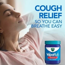 Vicks VapoRub Cough Suppressant Topical Analgesic Ointment, 1.76 oz