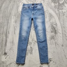 Curve Appeal Jeans Womens 6/28 Blue High Rise Essential Skinny Stretch Denim