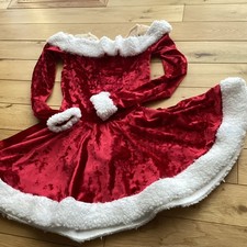 Christmas Red Velvet Ice Skating Dress 6