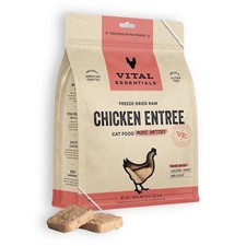 Vital Essentials Freeze-Dried Raw Chicken Mini Patties Cat Food 8 oz New