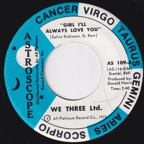 WE THREE LTD Girl I'll Always Love You HOLY GRAIL sweet soul 45 northern soul