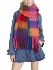 Steve Madden Plaid Blanket Scarf $49 New NWT Unopened In Bag - Winter Fall