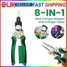 8 in1 Wire Stripper with Voltage Tester, Electrician Repair Multi-function Tool