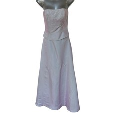 Vintage Jessica McClintock Gunne Sax Prom Dress Light Purple Iridescent Size 3