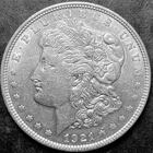 1921 MORGAN SILVER DOLLAR 90% Silver  -  Extremely Fine+ to AU              5631