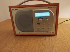 Pure Evoke-1 Digital DAB/FM Mains Power Radio, Maple Wood Finish, With Adaptor