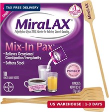 MiraLAX Gentle Constipation Relief Laxative Powder, Stool Softener with PEG 3350