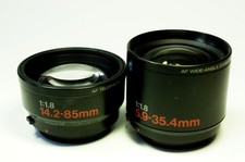 AF WIDE (1,8/5,9-35,4mm) und TELE ZOOM (1,8/14,2-85mm) LENS: Ww- und Tel-Adapter