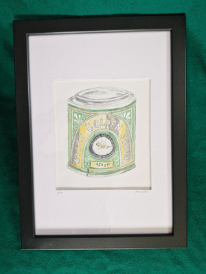 Lyle's Golden Syrup Original Farbstiftzeichnung