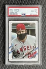 MIKE TROUT 2021 Topps #27 SSP 😷 PSA 10 GEM MINT 💎 Pandemic Mask Image Super SP