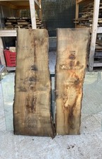 Coppia di tavole di legno di noce Max102x max40x5