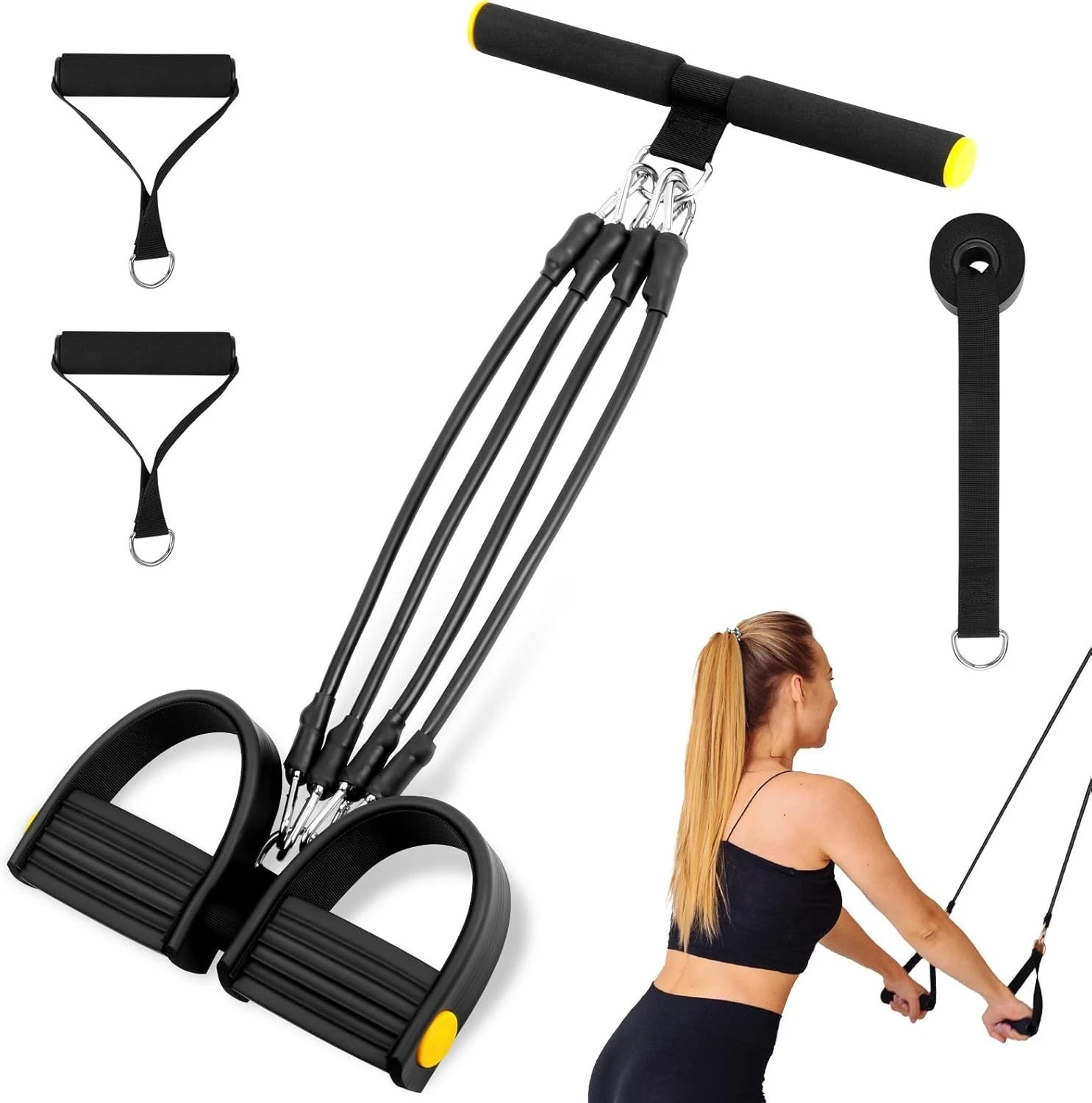 Tummy Trimmer Chest Expander, Chest Expansion Muscle Puller for Waist and Streng