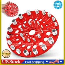 Nut and Bolt Thread Checker - 30 Standard and Metric Bolt Size Finder Bolt an...