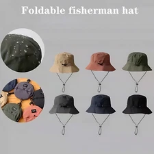 Bag Bucket Hat Quick-Drying Foldable Waterproof for Mens Hiking & Fishing Hats
