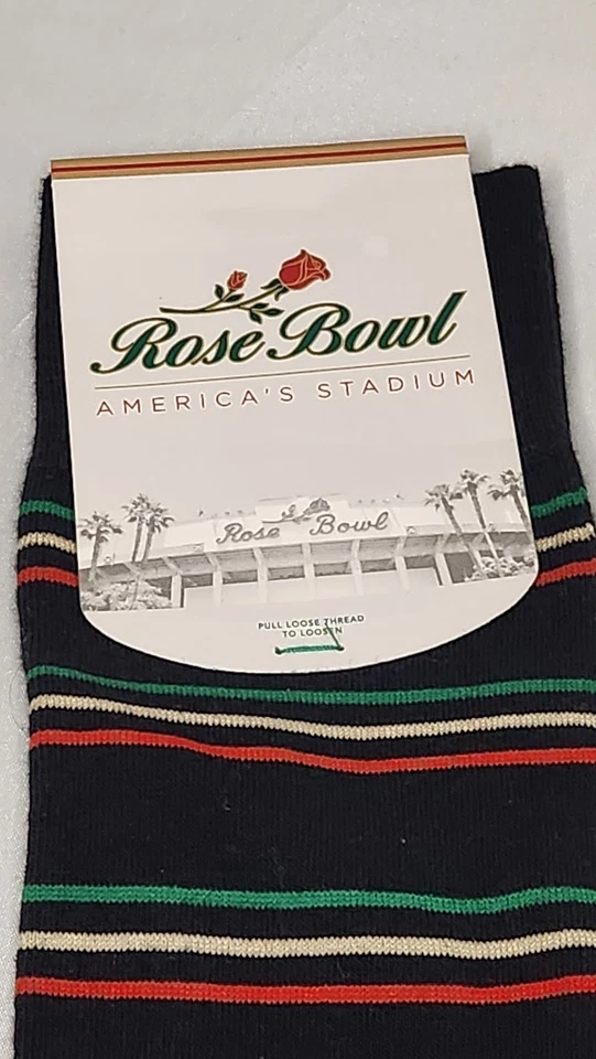 Calcetines de vestir negros altos Rose Bowl Legacy para hombre talla 9-13 Foto 2 de 4