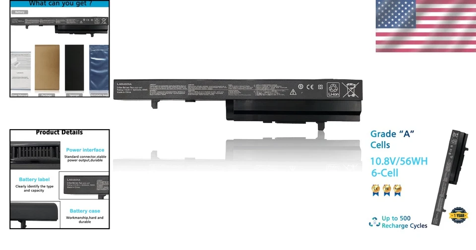 Replacement Battery for Asus U47C U47V 5200MAH - Image 2 of 4