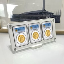 3CT Acrylic Display Stand Case Holder for PCGS Graded Coin Slab Storage Box