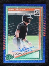 2025 Donruss Optic Blue Glitter Prizm Signatures 1/3 James Tibbs III Auto 16wc