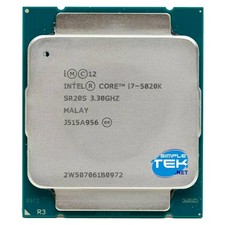Intel Core I7 5820K Processor Cpu Lga 2011 V3 Sr20s 6C/12T 3.30GHz Max 3.60GHz