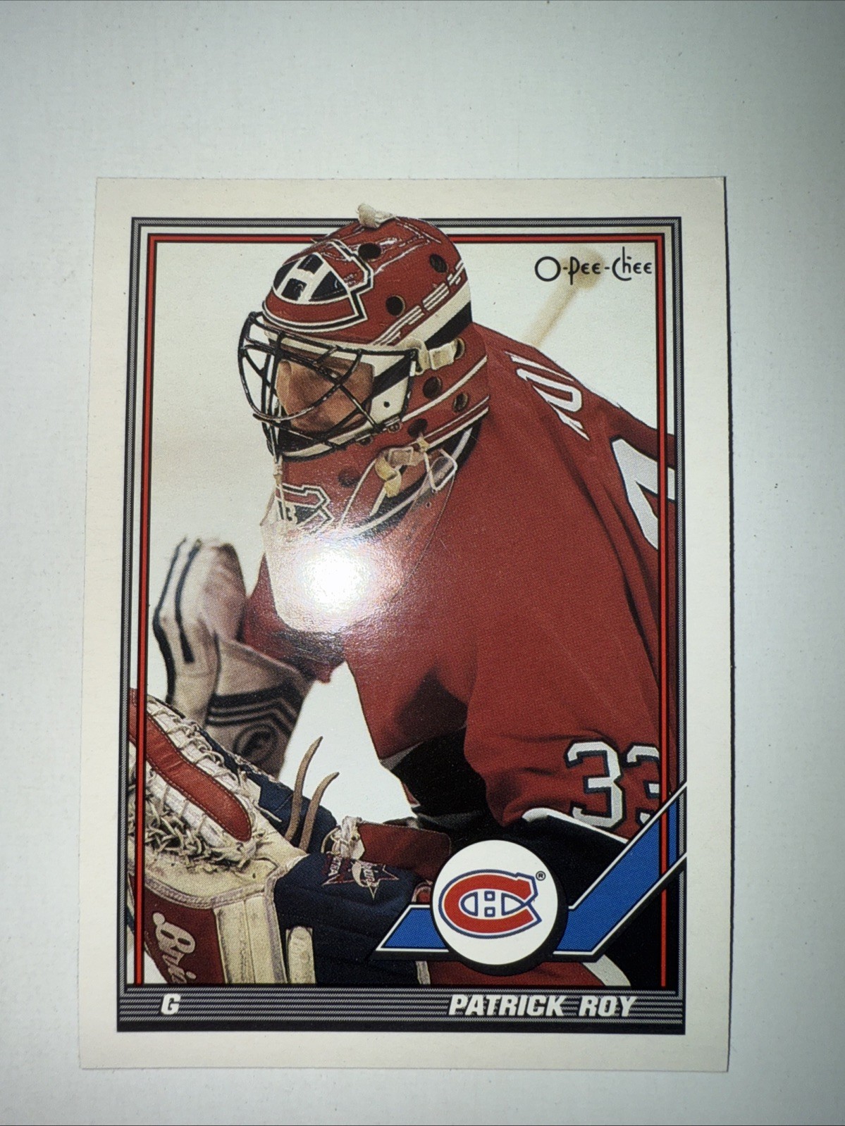 1991-92 O-Pee-Chee Patrick Roy Montreal Canadiens #413
