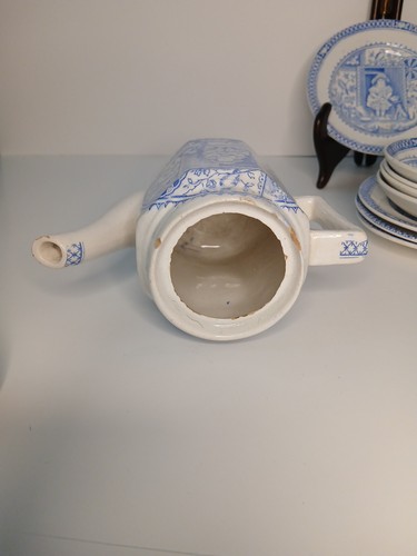 Antique 1880 Charles Allerton Little Mae Tea Set Incomp. Staffordshire England - Picture 6 of 14