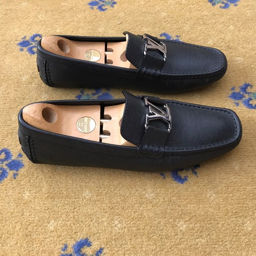 Louis Vuitton Loafers Shoes Monte Carlo Black Worn once Drivers Mens UK 9 US 10 - Picture 7 of 13