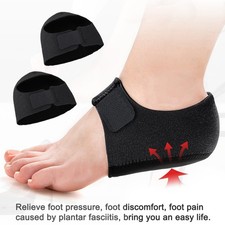 1 Pair Silicone Heel Protectors Gel Heel Cushion Heel Support For Plantar DGFU