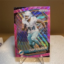 2025 Panini Prizm Pink Prizm Chop Robinson #20 Miami Dolphins NFL