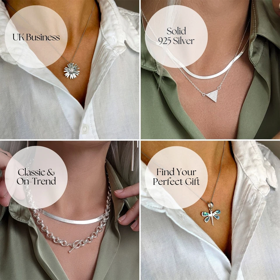 Silverly Pendente Donna Argento 925 Ovale Filigrana Lapislazzuli Blu , 46 ??cm - Immagine 2 di 3