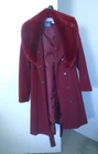 Tokito Stunning Red Jacket Size 8 Removable Faux Fur collar