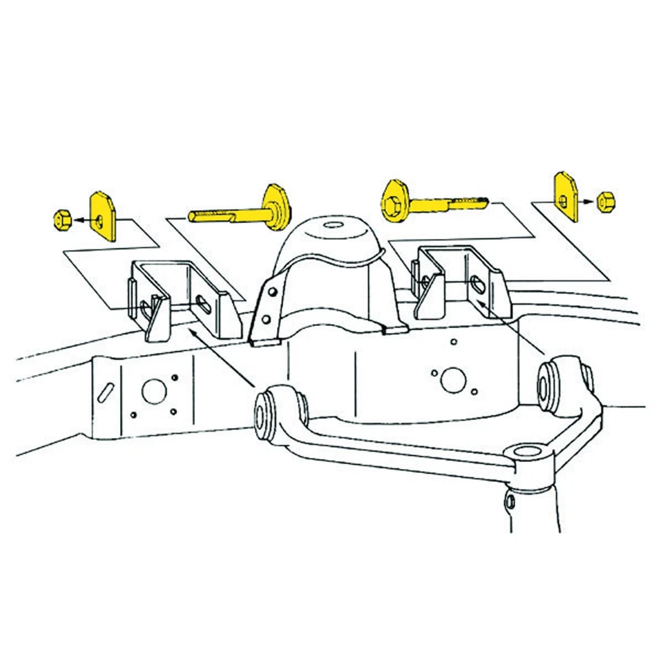MOOG rodízio de alinhamento frontal / kit de cambagem para 2001-2003 Ford Explorer Sport - Imagem 3 de 4