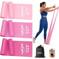 Resistance Bands for Working Out, Exercise Bands for Women and Men, 5FT 1.Pink