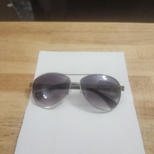 Women’s Silver Aviator Sunglasses Gray Purple Gradient Lens Leopard Arms S-09