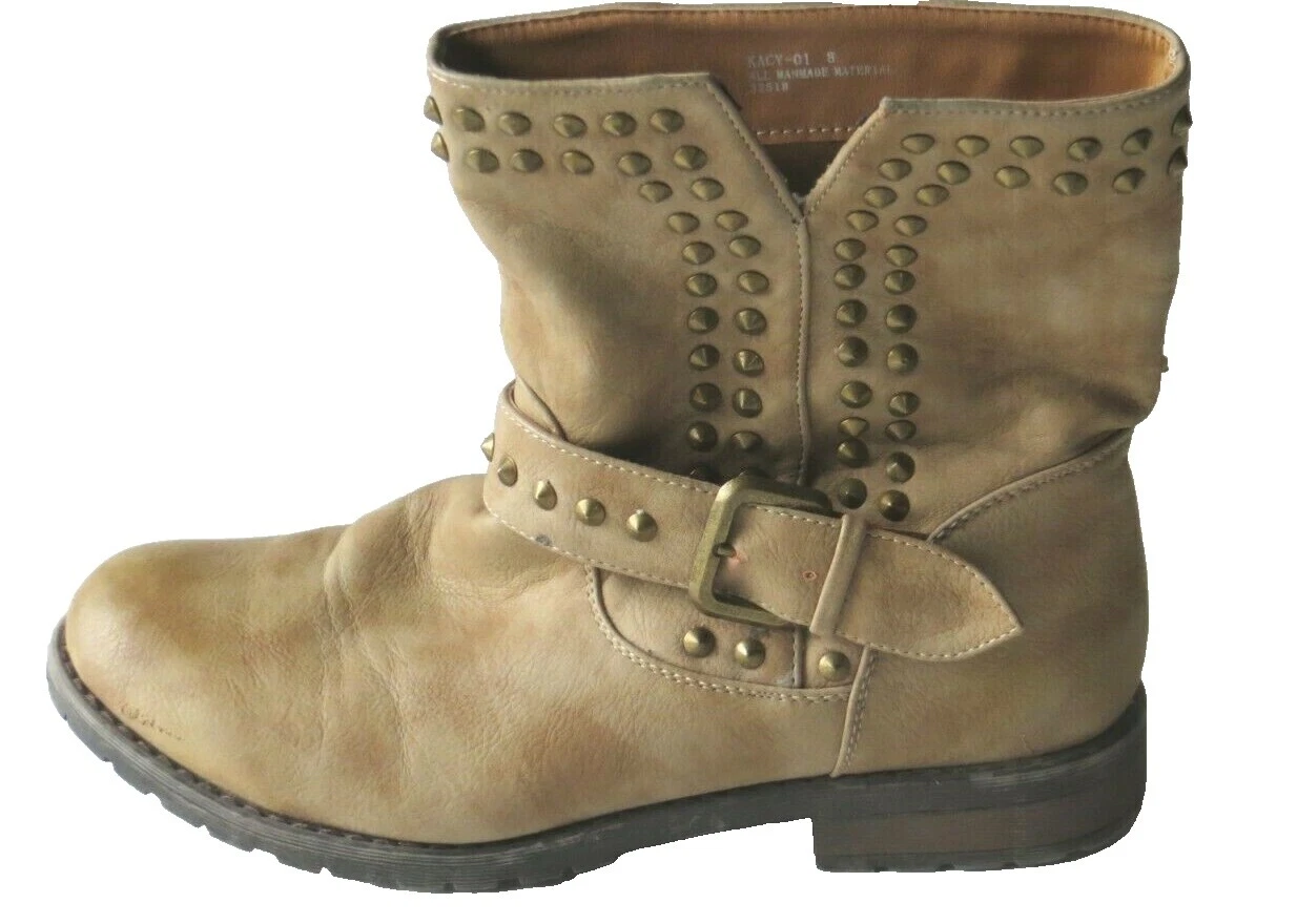 Parte superior de cuero negro Bamboo botas para mujeres